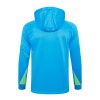 Brasile Hoodie Felpe da Allenamento Quarto-Zip 2024-25 Blu per Bambino